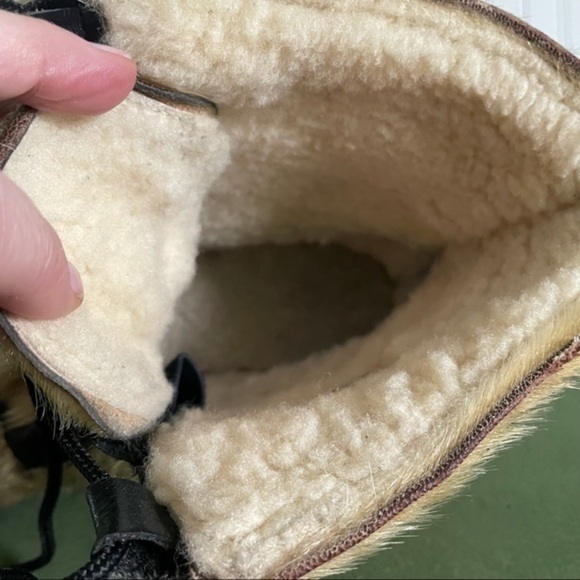 Vintage *Canada* Pajar Shearling & Fur Platform Boots - Picture 8 of 10